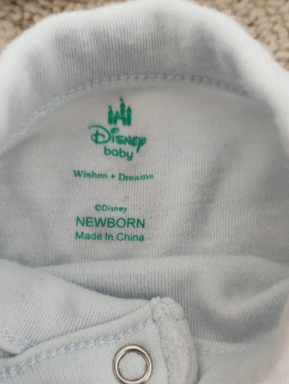 Disney Blue Baby Matching Set with Hat and Bunny Ears